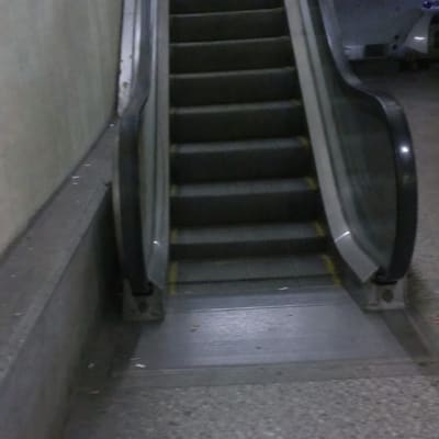 Photographic appendix to fragment TL-1150, subject Broken escalator, rubric field note.