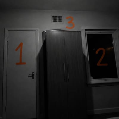 Photographic appendix to fragment TL-2047, subject Bedroom exits, rubric field note.