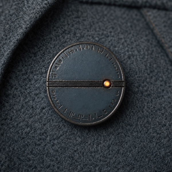 Expedition badge: a horizontal line with an orange dot.